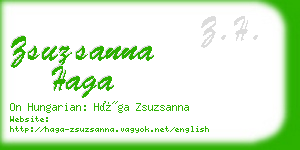 zsuzsanna haga business card